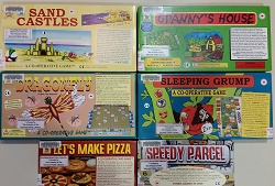 Photo of six board games