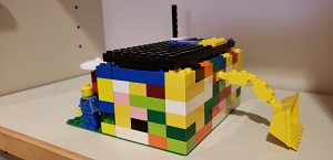 LEGO Expo 2019 Photo of a model of a house made of lego bricks