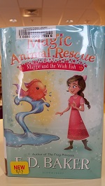 Photo of a library book titled magic animal rescue