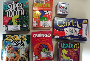 Photo of several board games