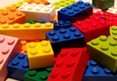Photo of a pile of multicolored lego bricks