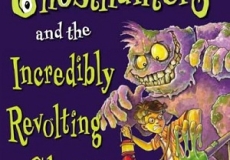 Photo of a book jacket titled ghosthunters and the incredibly revolting ghost by cornelia funke