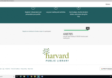 Image of a computer screen showing summer reading information