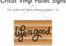Cricut signs