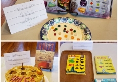 Photo of food and books