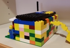 LEGO Expo 2019 Photo of a model of a house made of lego bricks