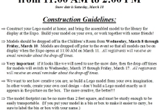 Image of a sign for the lego expo