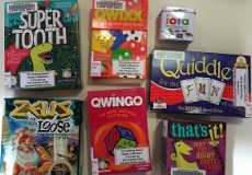 Photo of several board games